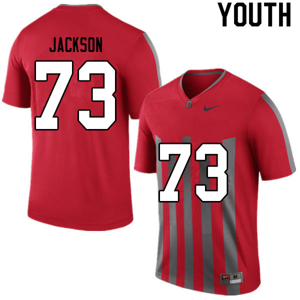 Youth #73 Jonah Jackson Ohio State Buckeyes College Football Jerseys Sale-Retro